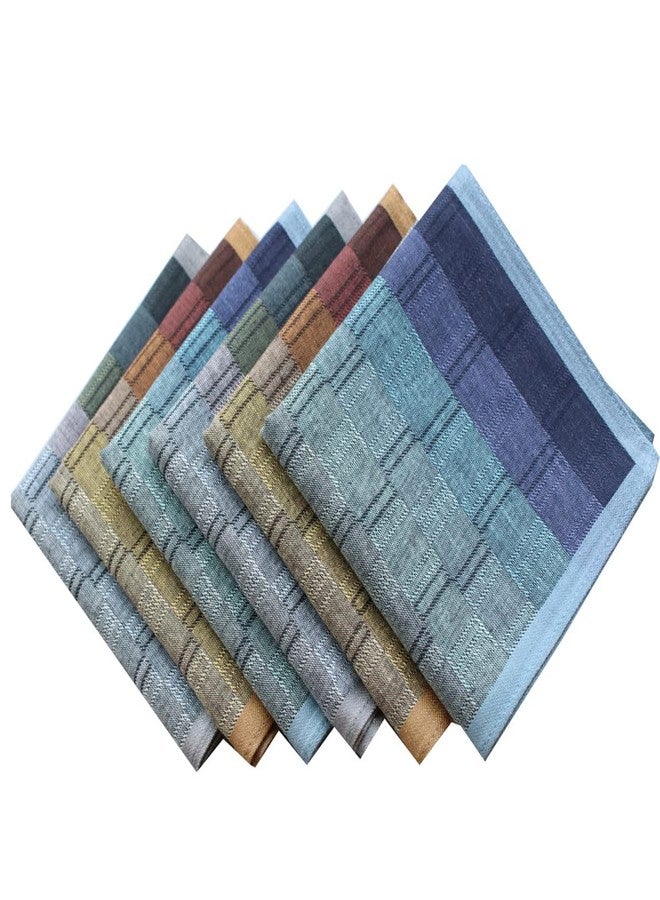 MemoryHanky Cotton Men's Soft Handkerchiefs Assorted Color Pack of 6 - Image 3